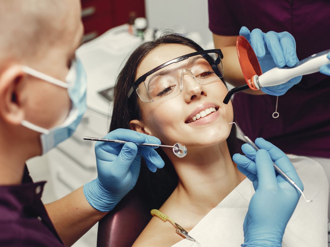 Patient smiling confidently