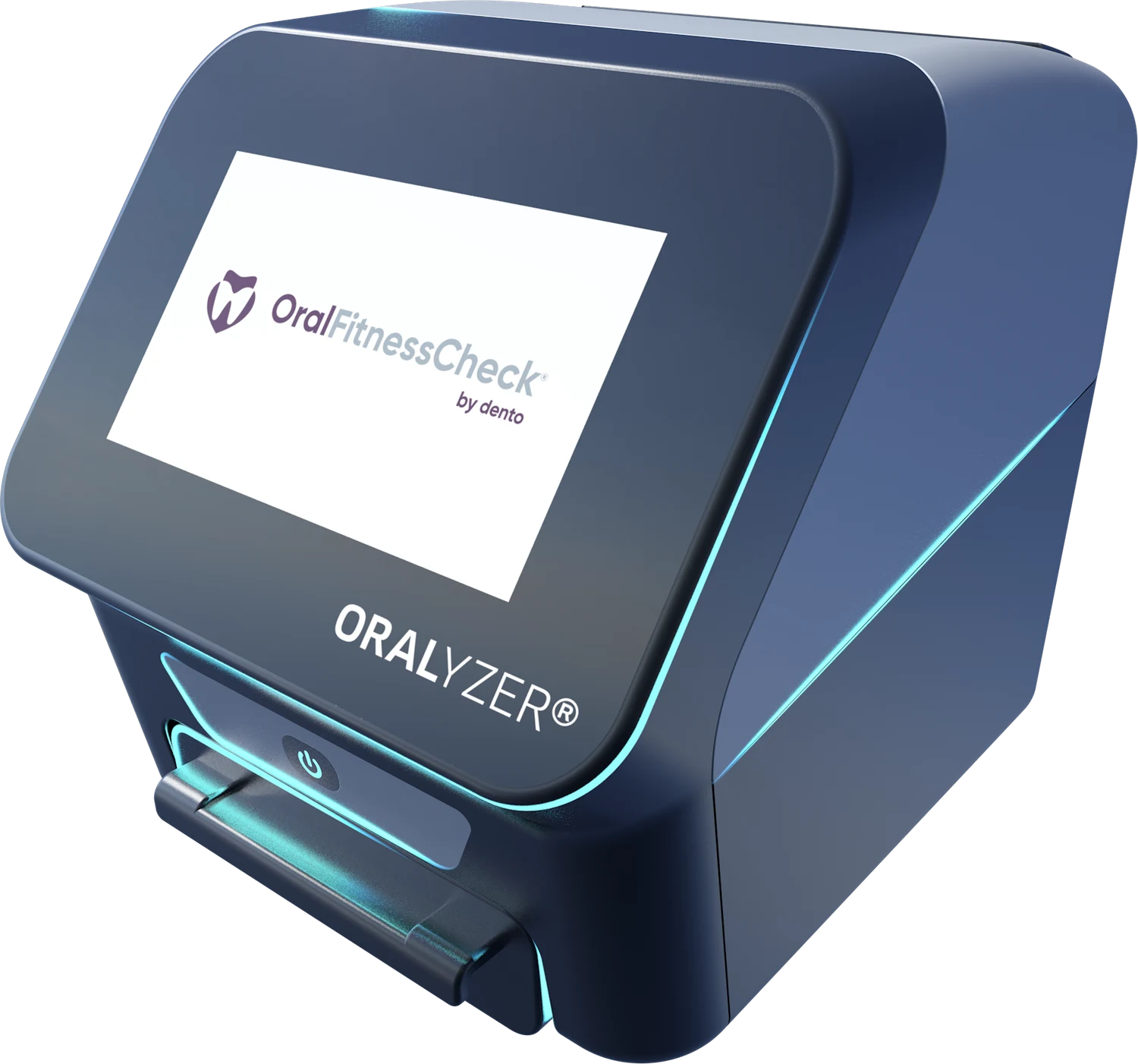 Oralyzer Expert device running OralFitnessCheck by dento
